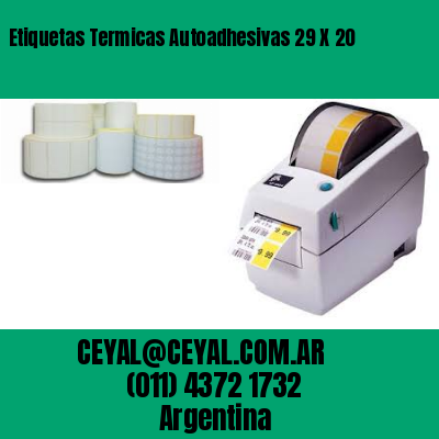 Etiquetas Termicas Autoadhesivas 29 X 20