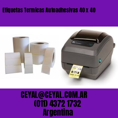 Etiquetas Termicas Autoadhesivas 40 x 40