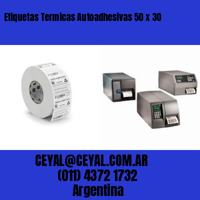 Etiquetas Termicas Autoadhesivas 50 x 30