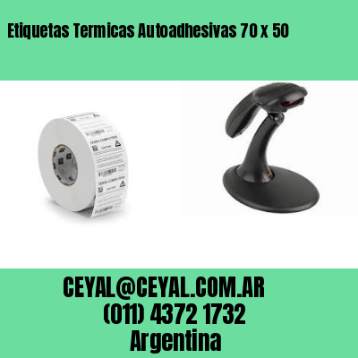 Etiquetas Termicas Autoadhesivas 70 x 50