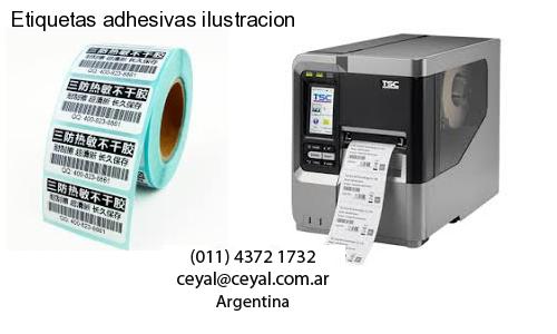 Etiquetas adhesivas ilustracion