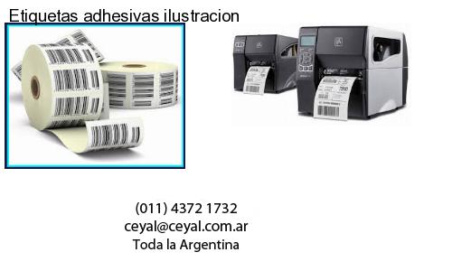 Etiquetas adhesivas ilustracion