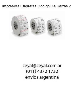 Impresora Etiquetas Codigo De Barras ZEBRA de escritorio