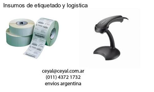 Insumos de etiquetado y logistica