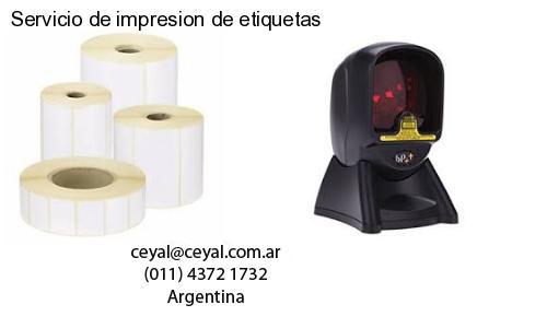 Servicio de impresion de etiquetas