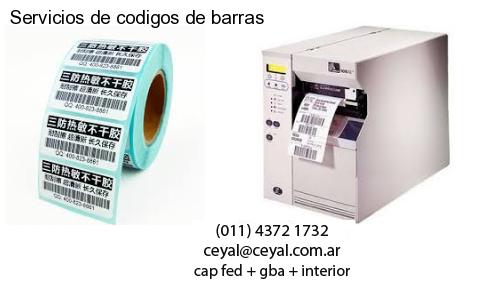 Servicios de codigos de barras