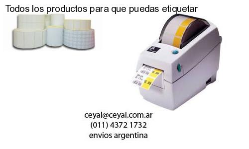 Todos los productos para que puedas etiquetar