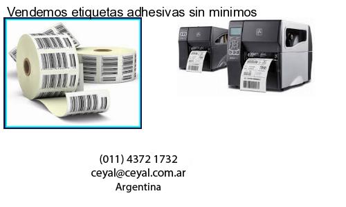 Vendemos etiquetas adhesivas sin minimos