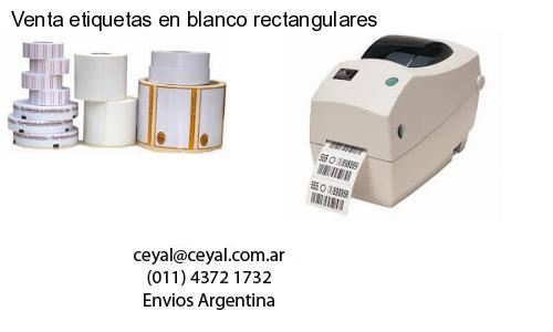 Venta etiquetas en blanco rectangulares