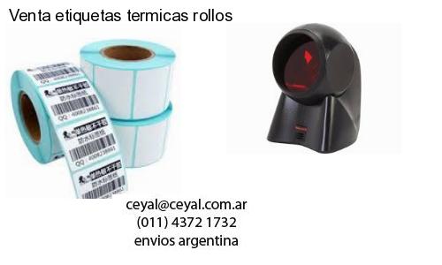 Venta etiquetas termicas rollos