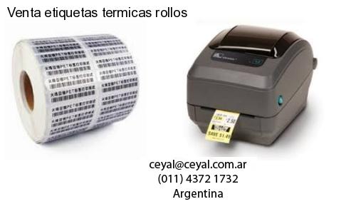 Venta etiquetas termicas rollos