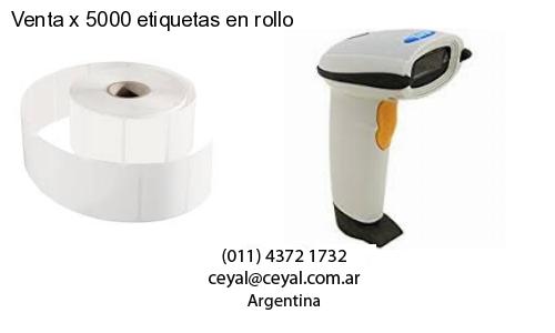 Venta x 5000 etiquetas en rollo