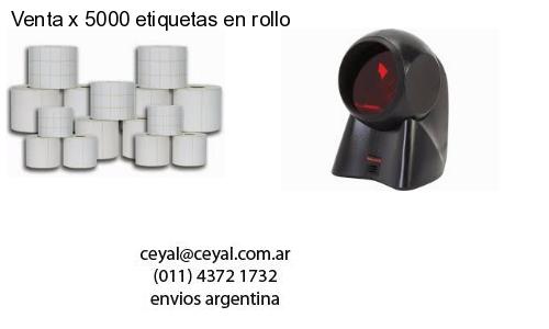 Venta x 5000 etiquetas en rollo