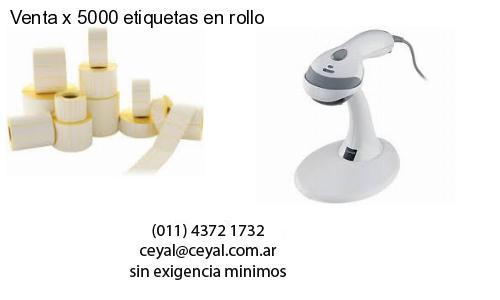 Venta x 5000 etiquetas en rollo