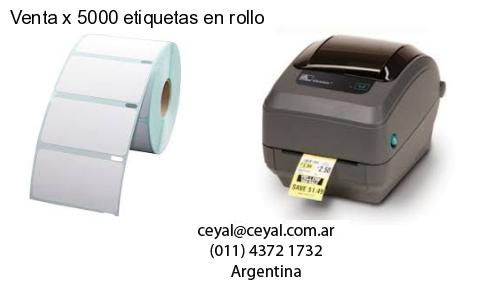 Venta x 5000 etiquetas en rollo