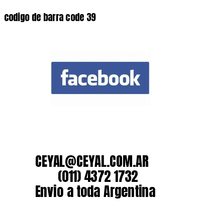 codigo de barra code 39 