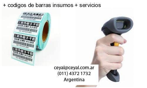   codigos de barras insumos   servicios