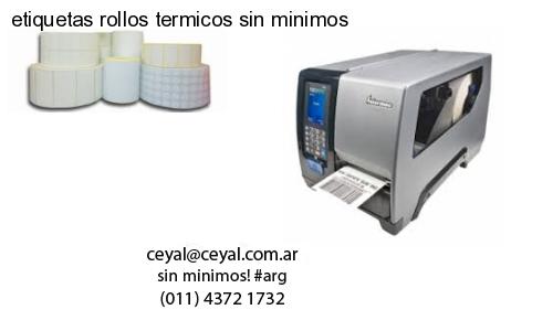 etiquetas rollos termicos sin minimos