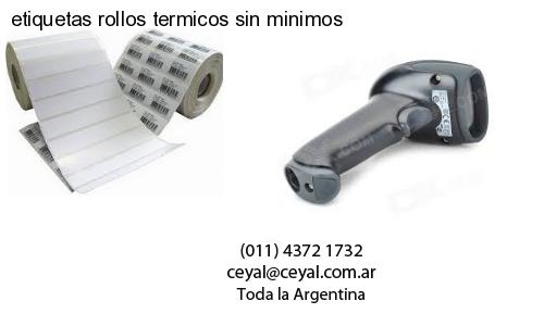 etiquetas rollos termicos sin minimos