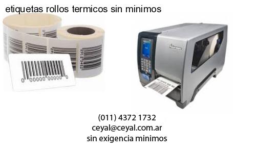 etiquetas rollos termicos sin minimos