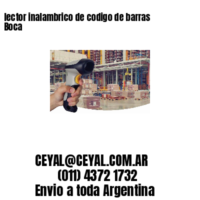 lector inalambrico de codigo de barras Boca