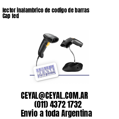 lector inalambrico de codigo de barras Cap fed