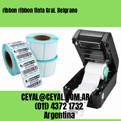 ribbon ribbon tinta Gral. Belgrano