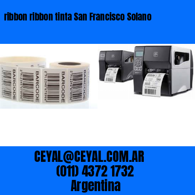 ribbon ribbon tinta San Francisco Solano