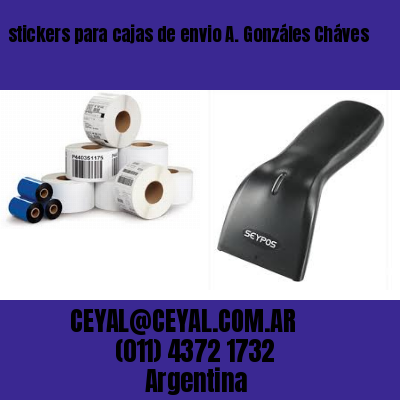 stickers para cajas de envio A. Gonzáles Cháves