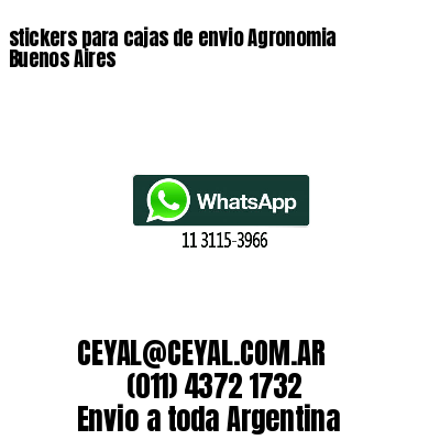 stickers para cajas de envio Agronomia Buenos Aires