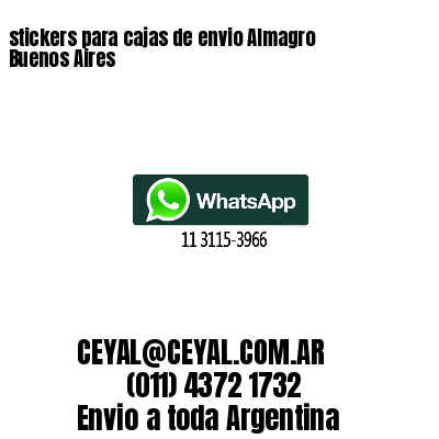 stickers para cajas de envio Almagro  Buenos Aires