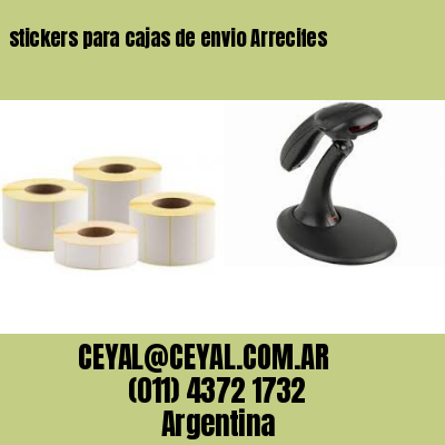 stickers para cajas de envio Arrecifes