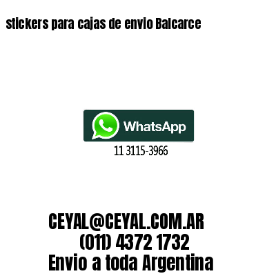 stickers para cajas de envio Balcarce