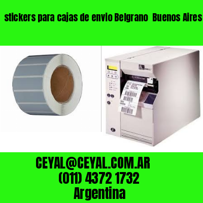 stickers para cajas de envio Belgrano  Buenos Aires