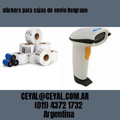 stickers para cajas de envio Belgrano