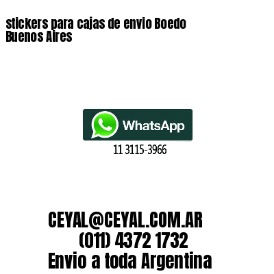 stickers para cajas de envio Boedo  Buenos Aires