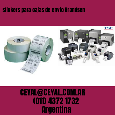 stickers para cajas de envio Brandsen