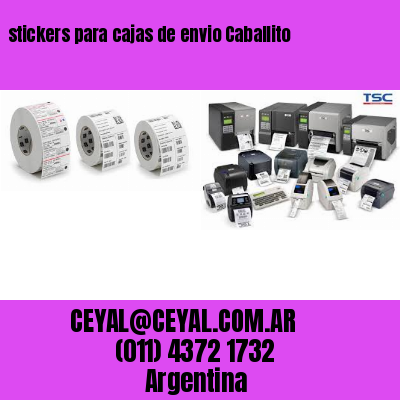 stickers para cajas de envio Caballito