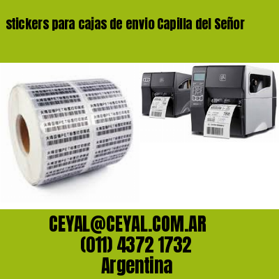 stickers para cajas de envio Capilla del Señor