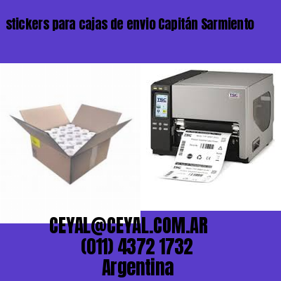 stickers para cajas de envio Capitán Sarmiento