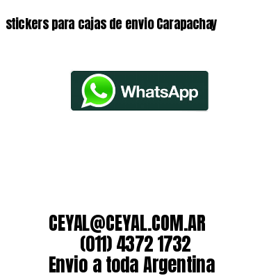 stickers para cajas de envio Carapachay