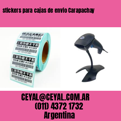 stickers para cajas de envio Carapachay