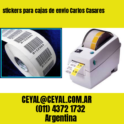 stickers para cajas de envio Carlos Casares