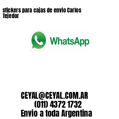 stickers para cajas de envio Carlos Tejedor