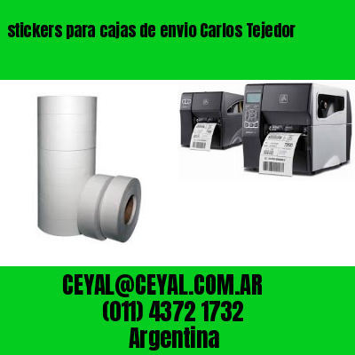 stickers para cajas de envio Carlos Tejedor