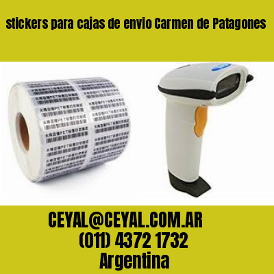 stickers para cajas de envio Carmen de Patagones