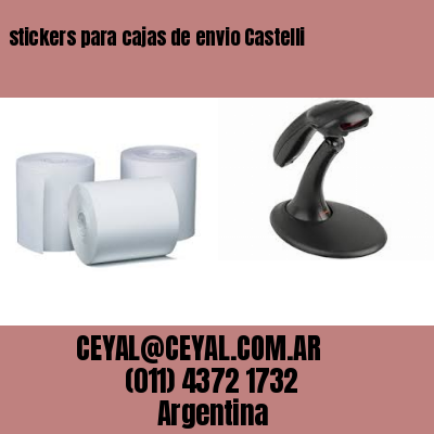 stickers para cajas de envio Castelli