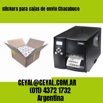 stickers para cajas de envio Chacabuco