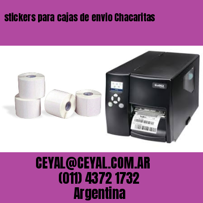 stickers para cajas de envio Chacaritas