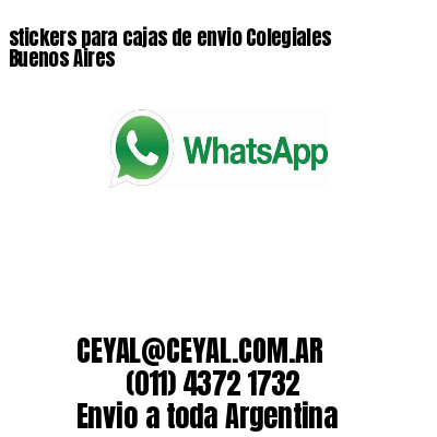 stickers para cajas de envio Colegiales  Buenos Aires